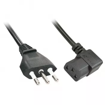 Cabo de alimentação Lindy 30346 preto 2 m conector fêmea C13