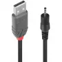 Cabo DC Lindy 1,5 m USB para 0,7 mm interior / 2,5 mm exterior