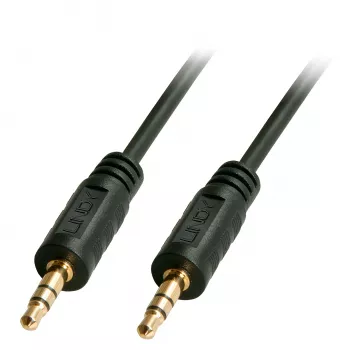 Cabo de áudio 3,5 mm Premium Lindy 0,25 m