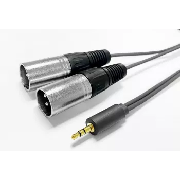 Cabo de áudio VivoLink PROMJXLRS02 — 2 x XLR macho, ligação profissional de microfone/linha