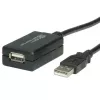 Cabo de extensão USB 2.0 VALUE 12 m com repetidor