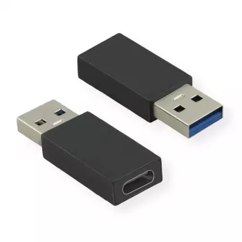 Adaptador USB 3.2 Gen 1 VALUE Type-A – C M/F preto