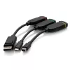 Anel adaptador universal C2G 4K HDMI Dongle Mini DisplayPort DisplayPort USB-C
