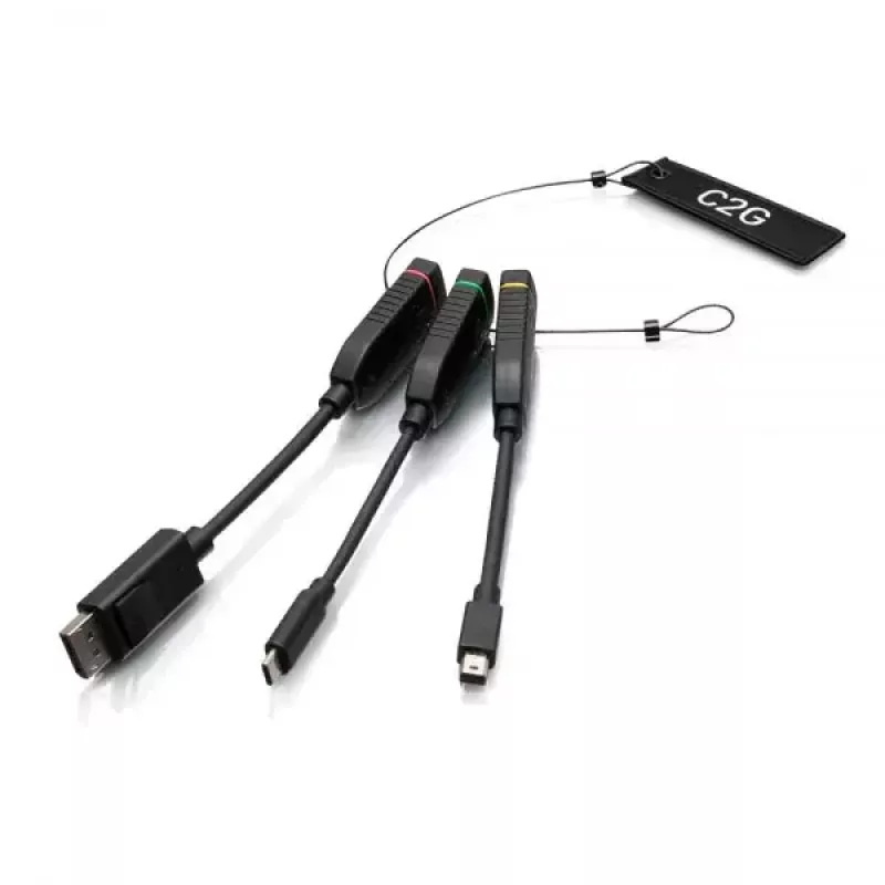 Anel adaptador universal C2G 4K HDMI Dongle Mini DisplayPort DisplayPort USB-C