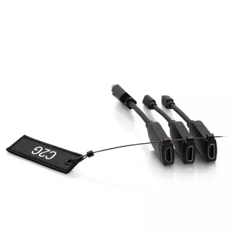 Anel adaptador universal C2G 4K HDMI Dongle Mini DisplayPort DisplayPort USB-C