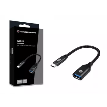 Adaptador OTG Conceptronic ABBY18B USB 3.2 Gen 2 para USB-A