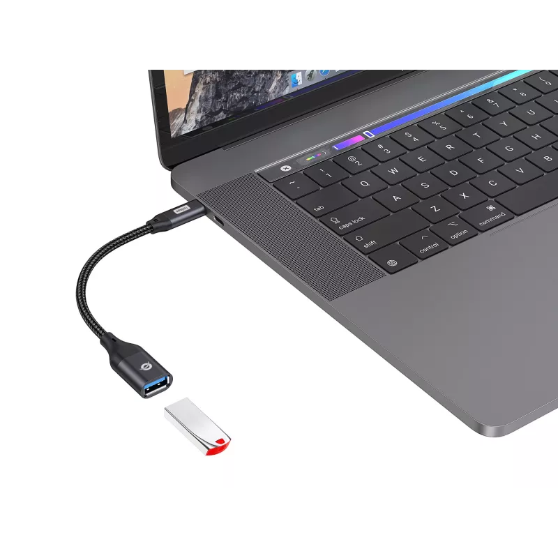 Adaptador OTG Conceptronic ABBY18B USB 3.2 Gen 2 para USB-A