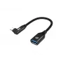 Adaptador OTG Conceptronic ABBY19B USB 3.2 Gen 2 90° angular para USB-A