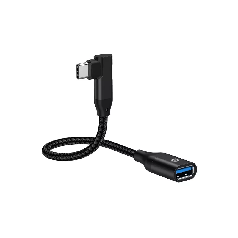 Adaptador OTG Conceptronic ABBY19B USB 3.2 Gen 2 90° angular para USB-A