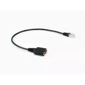 Adaptador de áudio Equip RJ9 para 3,5 mm headset preto 0,25 m