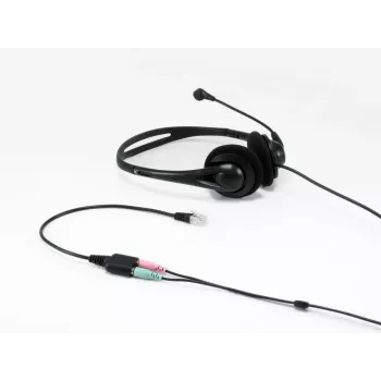 Adaptador de áudio Equip RJ9 para 3,5 mm headset preto 0,25 m