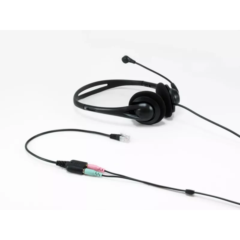 Adaptador de áudio Equip RJ9 para 3,5 mm headset preto 0,25 m