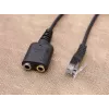 Adaptador de áudio Equip RJ9 para 3,5 mm headset preto 0,25 m