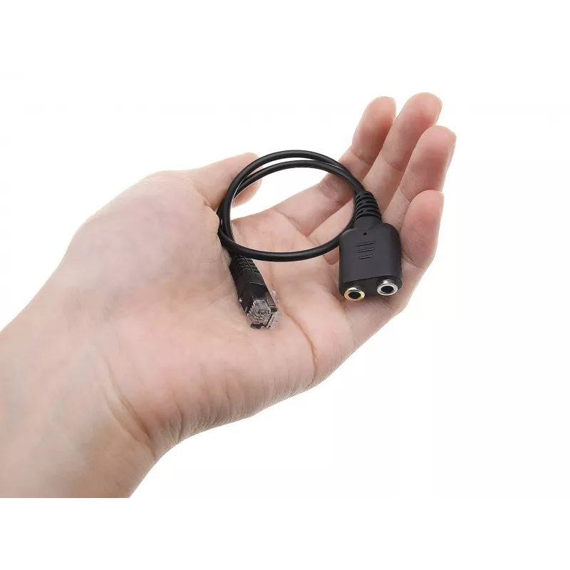 Adaptador de áudio Equip RJ9 para 3,5 mm headset preto 0,25 m