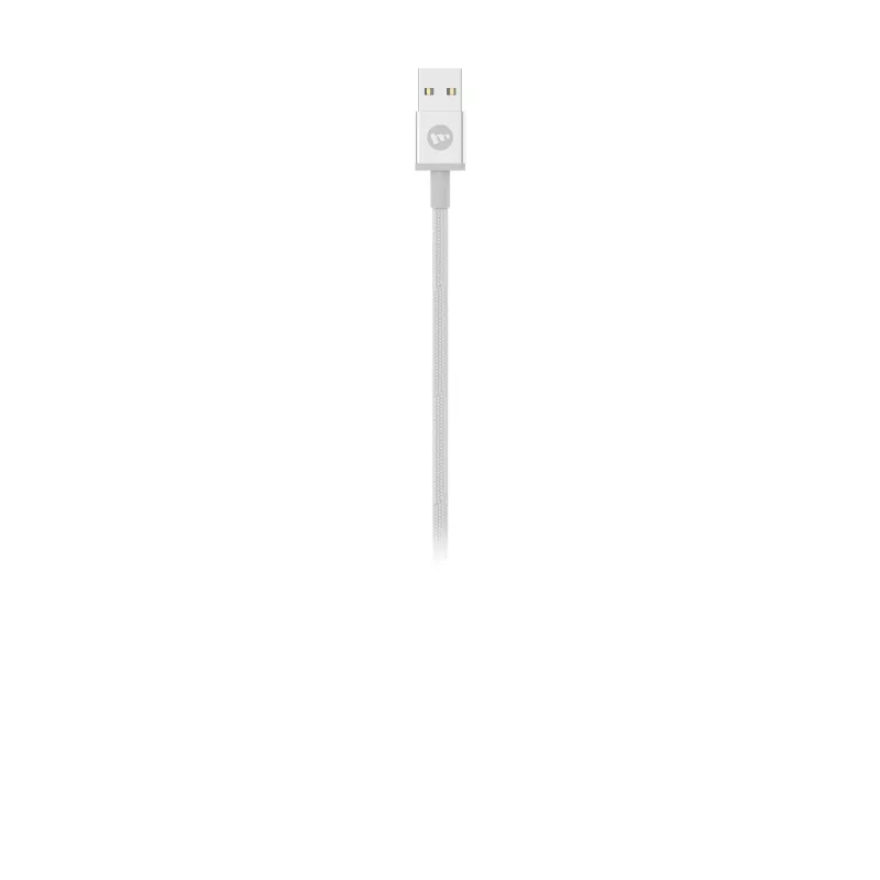 Cabo de carregamento e sincronização mophie – USB-A para Micro/USB-C/LTG – 1 m – branco