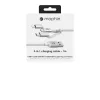 Cabo de carregamento e sincronização mophie – USB-A para Micro/USB-C/LTG – 1 m – branco