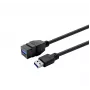 Cabo adaptador VivoLink USB 3.0 A macho para fêmea PROKEYUSB3AFM1B, preto, adaptador fêmea USB 3.0 Type-A
