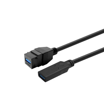 Cabo VivoLink USB 3.0 Type-A macho para Type-A macho 0,2 m — preto