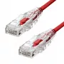Cabo Ethernet ProXtend Ultra fino CAT6 RJ-45 4M vermelho