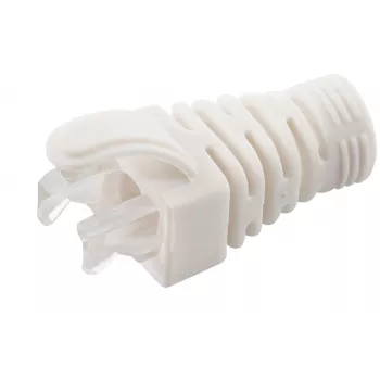 MicroConnect CONB65W bainha de alívio de tensão para cabo Cat5e/Cat6/Cat6A até 6,5 mm, branco