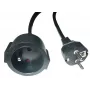 MicroConnect MC-PE0300FRB extensão de alimentação de ficha UE para tipo E francês, 3 m, preta
