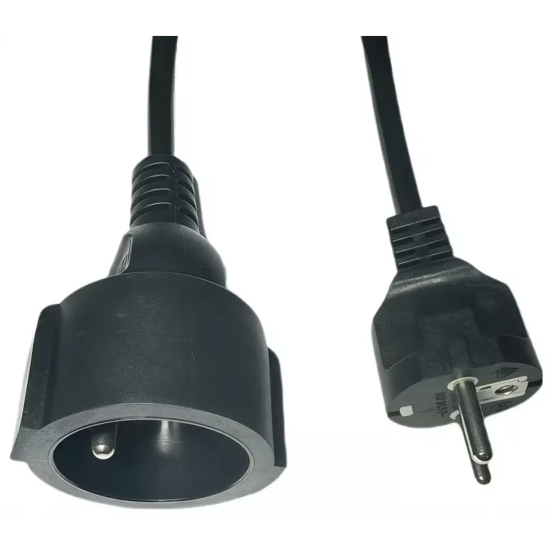 Extensão de cabo de alimentação MicroConnect MC-PE0500FRB 500 cm com ficha EU, preto
