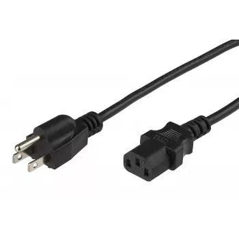 Cabo de alimentação Microconnect PE110401 preto 1 m conector fêmea C13 ficha de rede tipo B