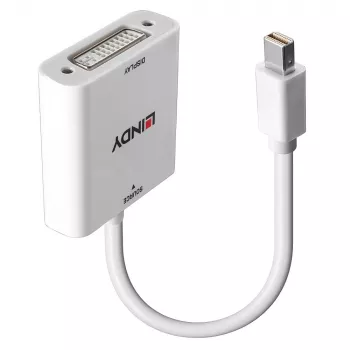 Conversor Lindy Mini DisplayPort para DVI 0,18 m Mini DisplayPort DVI-I