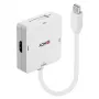 Conversor Lindy Mini DisplayPort 1.2 para HDMI 1.4, DVI e VGA