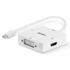 Conversor Lindy Mini DisplayPort 1.2 para HDMI 1.4, DVI e VGA
