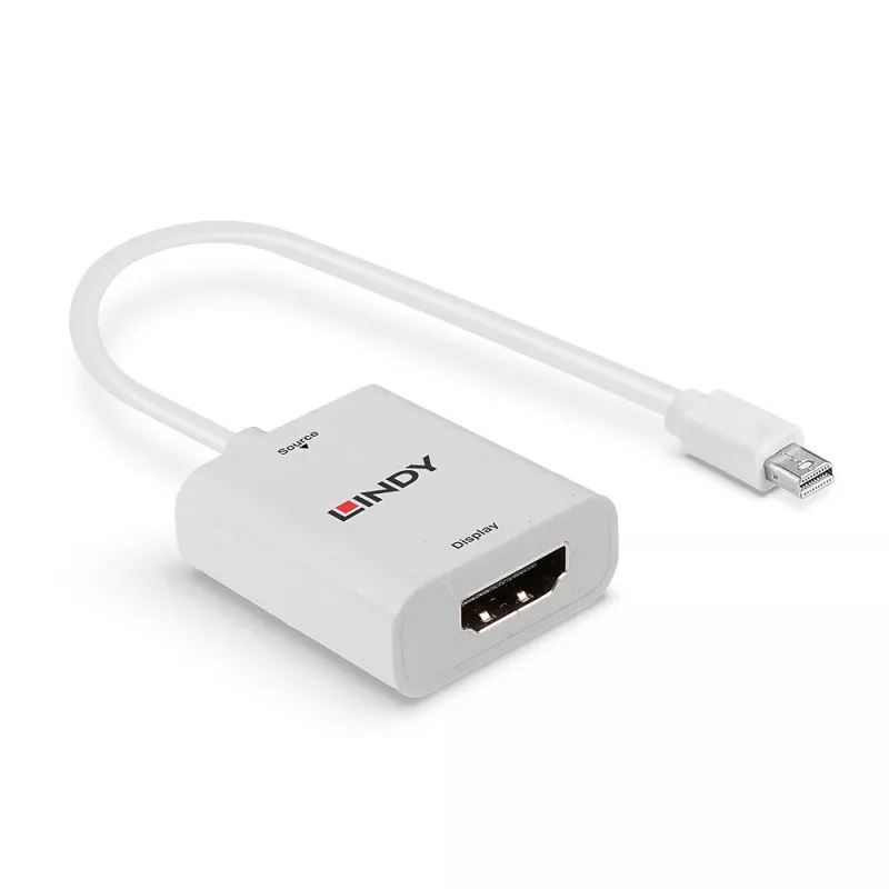 Conversor ativo Lindy Mini DisplayPort 1.2 para HDMI 2.0 18G