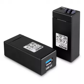 Transmissor e recetor AV Lindy 200 m Fibre Optic USB 3.0 Extender