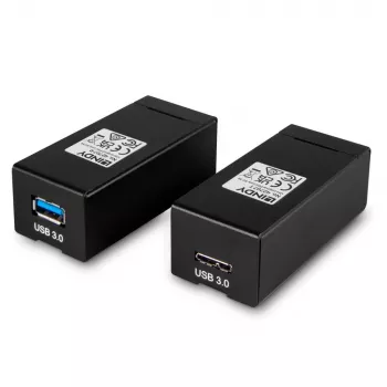 Transmissor e recetor AV Lindy 200 m Fibre Optic USB 3.0 Extender