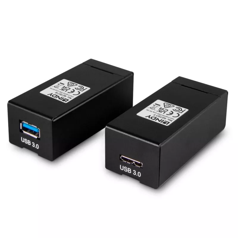Transmissor e recetor AV Lindy 200 m Fibre Optic USB 3.0 Extender
