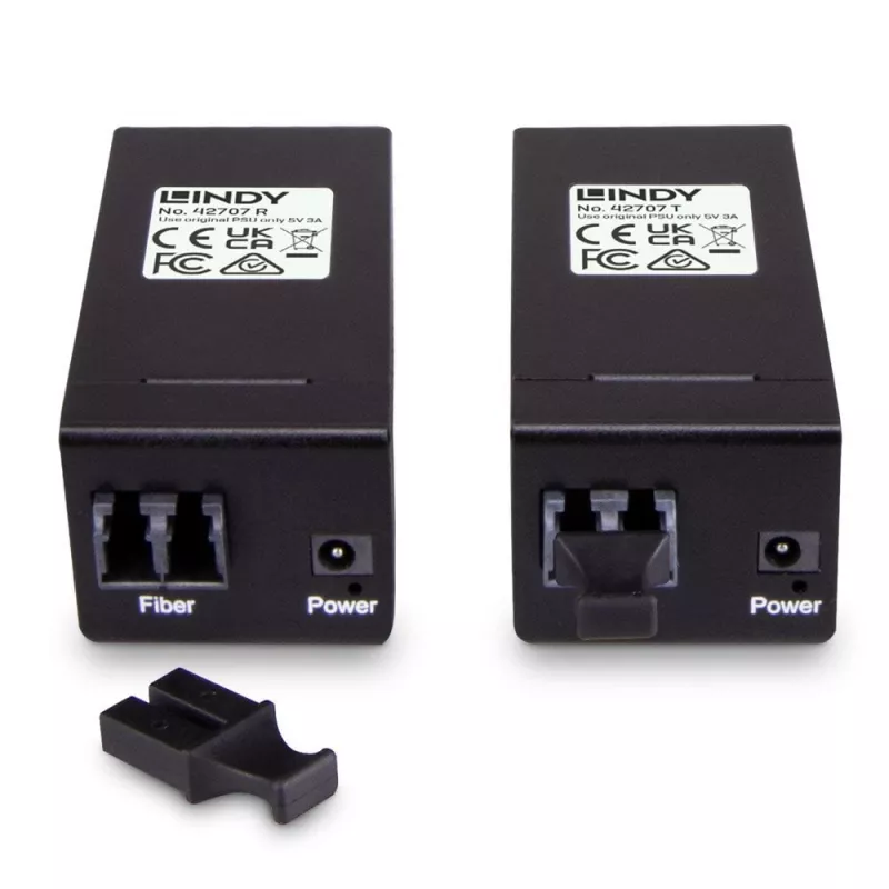 Transmissor e recetor AV Lindy 200 m Fibre Optic USB 3.0 Extender