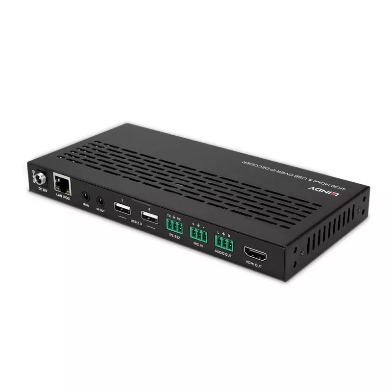 Recetor AV Lindy 4K30 HDMI e USB over IP System – descodificador