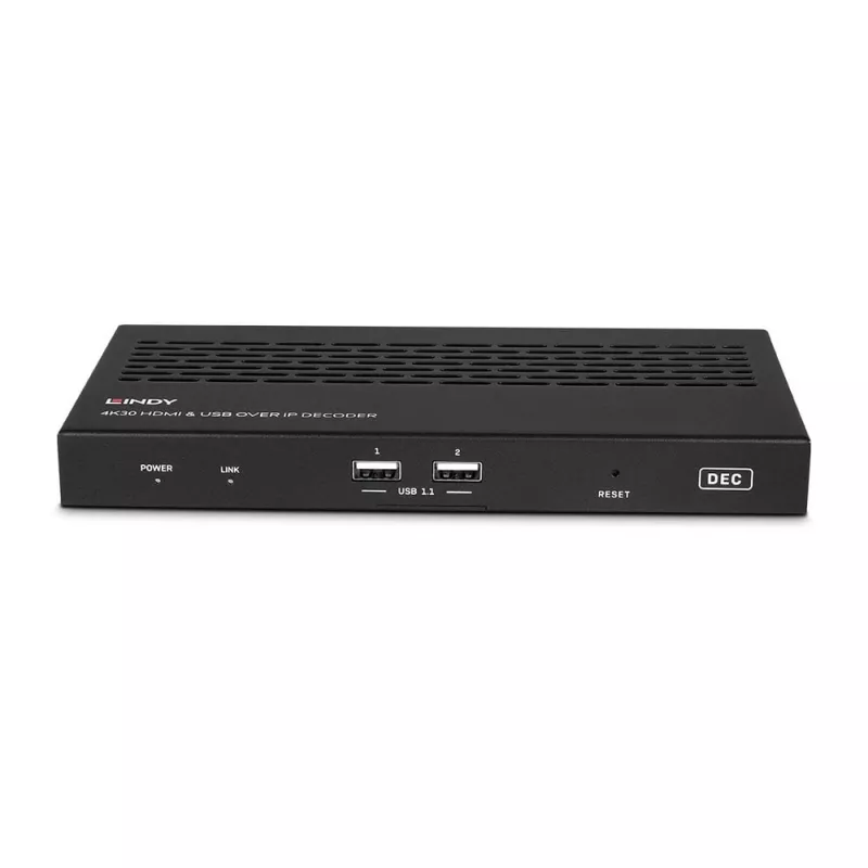 Recetor AV Lindy 4K30 HDMI e USB over IP System – descodificador