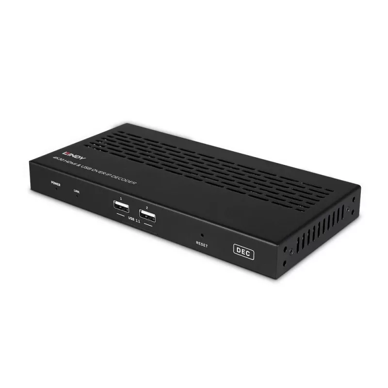 Recetor AV Lindy 4K30 HDMI e USB over IP System – descodificador