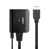 Splitter HDMI Lindy 2 portas 4K60 cabo preto 3840x2160