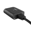 Splitter HDMI Lindy 2 portas 4K60 cabo preto 3840x2160
