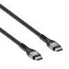 Cabo USB-C para USB-C Manhattan 240W 2m macho para macho preto 480 Mbit/s