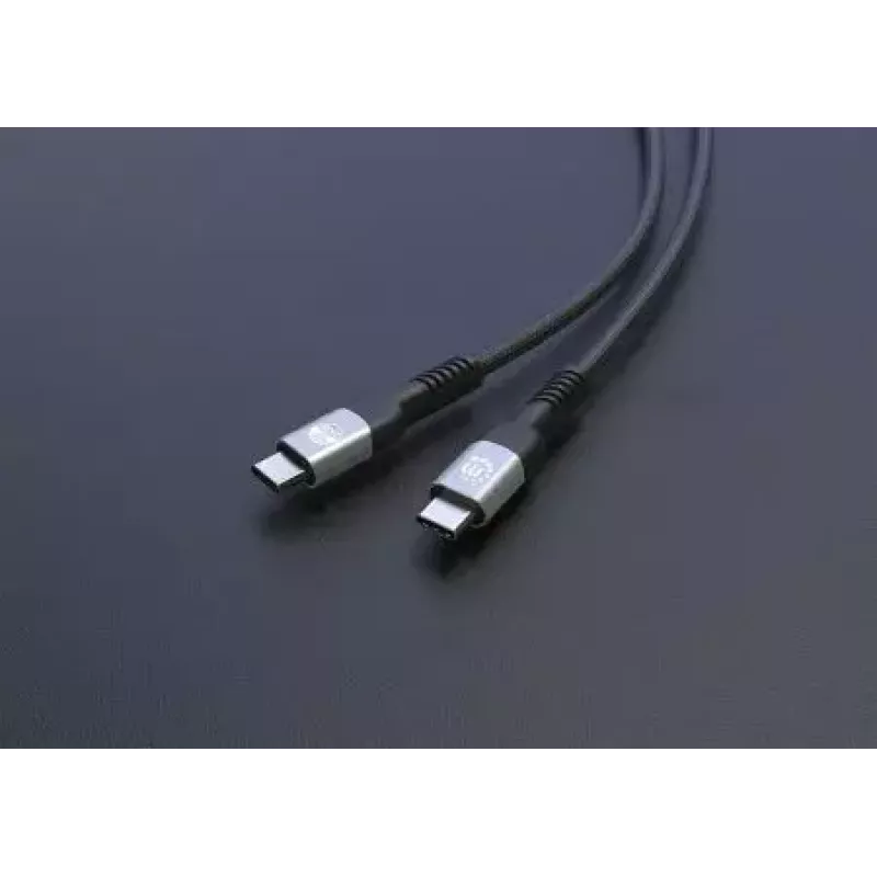 Cabo USB-C para USB-C Manhattan 240W 2m macho para macho preto 480 Mbit/s