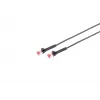 Cabo de rede Lanview LV-6AFTP-FLEX-ANG-02B RJ45 Cat6A 2 m preto