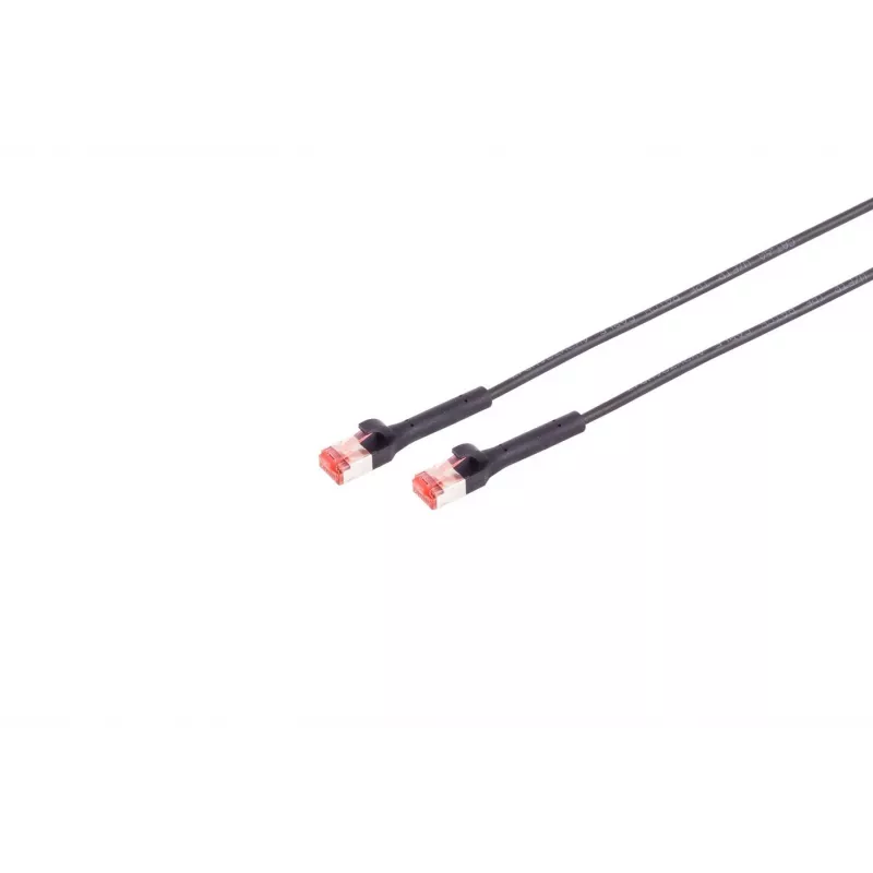 Cabo de rede Lanview LV-6AFTP-FLEX-ANG-075B RJ45 Cat6A 0,75 m preto