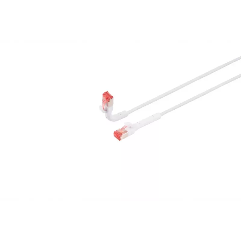 Cabo de rede Lanview LV-6AFTP-FLEX-ANG-01W RJ45 Cat6A 1 m branco