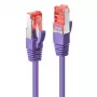 Cabo de rede Lindy RJ45/RJ45 CAT6 3 m RJ-45 S/FTP lilás