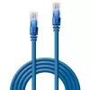 Cabo de rede Lindy 30m Cat.6 U/UTP, azul, 30 m, Cat6, U/UTP (UTP), RJ-45, RJ-45, azul