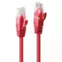 Cabo de rede Lindy 3m Cat.6 RJ-45 U/UTP vermelho