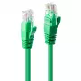 Cabo de rede Lindy 0,5m RJ-45 Cat6 U/UTP verde