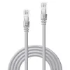 Cabo de rede Lindy 3m Cat.6 U/UTP, cinzento